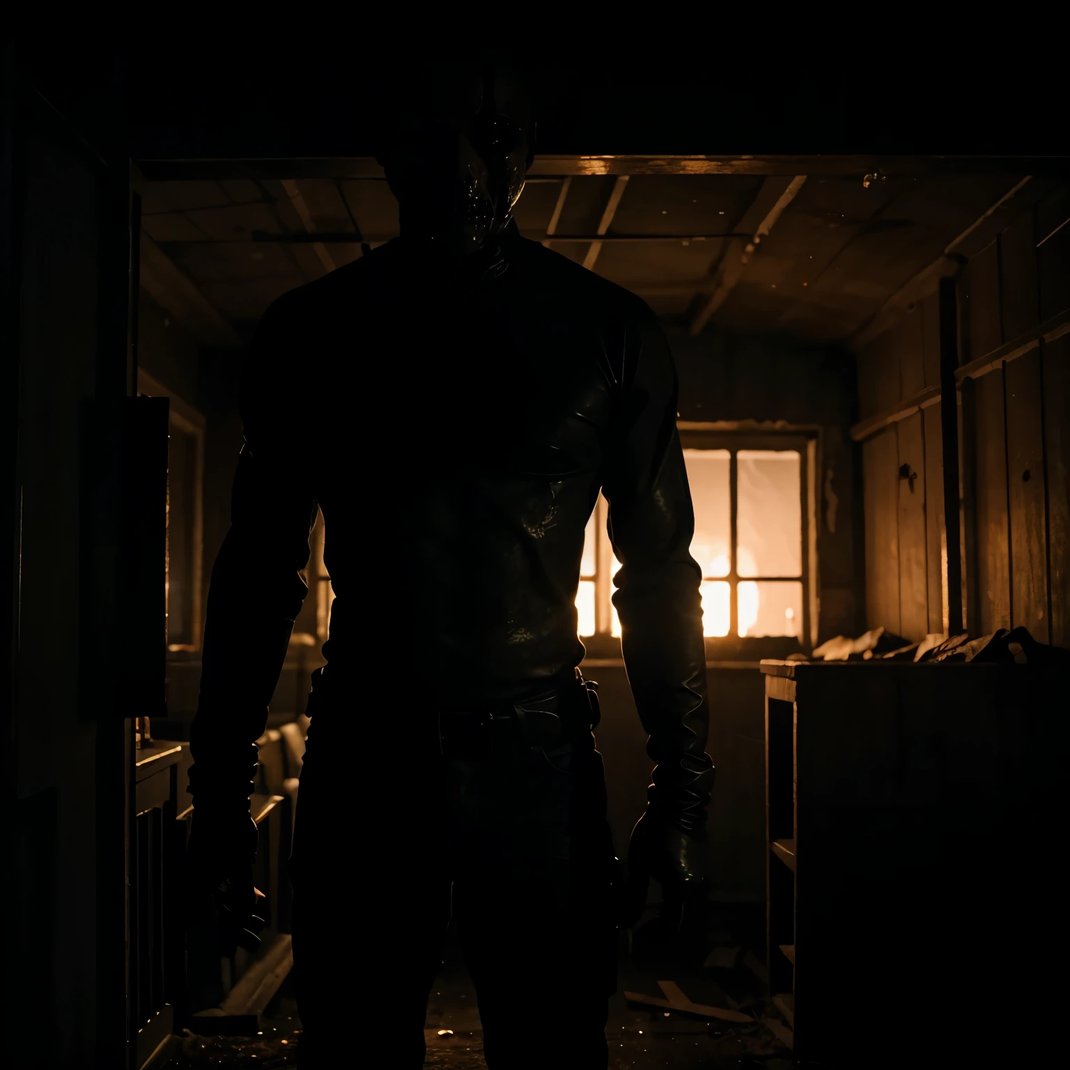 a anolog creepy backrooms entity man