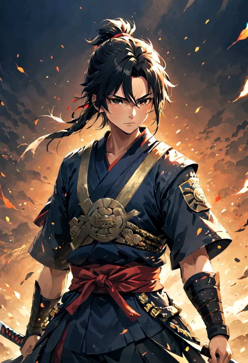 Samurai/warrior/samurai (Samurai)穿著長裙warrior服的warrior拿著劍.anime art work, anime art wallpaper 4k, Anime Art Wallpaper 4k, Clean and detailed anime art, anime art wallpaper 8k, Digital artwork, art illustration, anime epic artwork, anime wallpaper 4k, anime wallpaper 4k