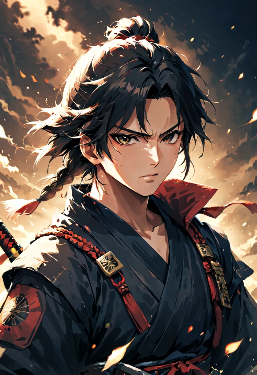 Samurai/warrior/samurai (Samurai)穿著長裙warrior服的warrior拿著劍.anime art work, anime art wallpaper 4k, Anime Art Wallpaper 4k, Clean and detailed anime art, anime art wallpaper 8k, Digital artwork, art illustration, anime epic artwork, anime wallpaper 4k, anime wallpaper 4k