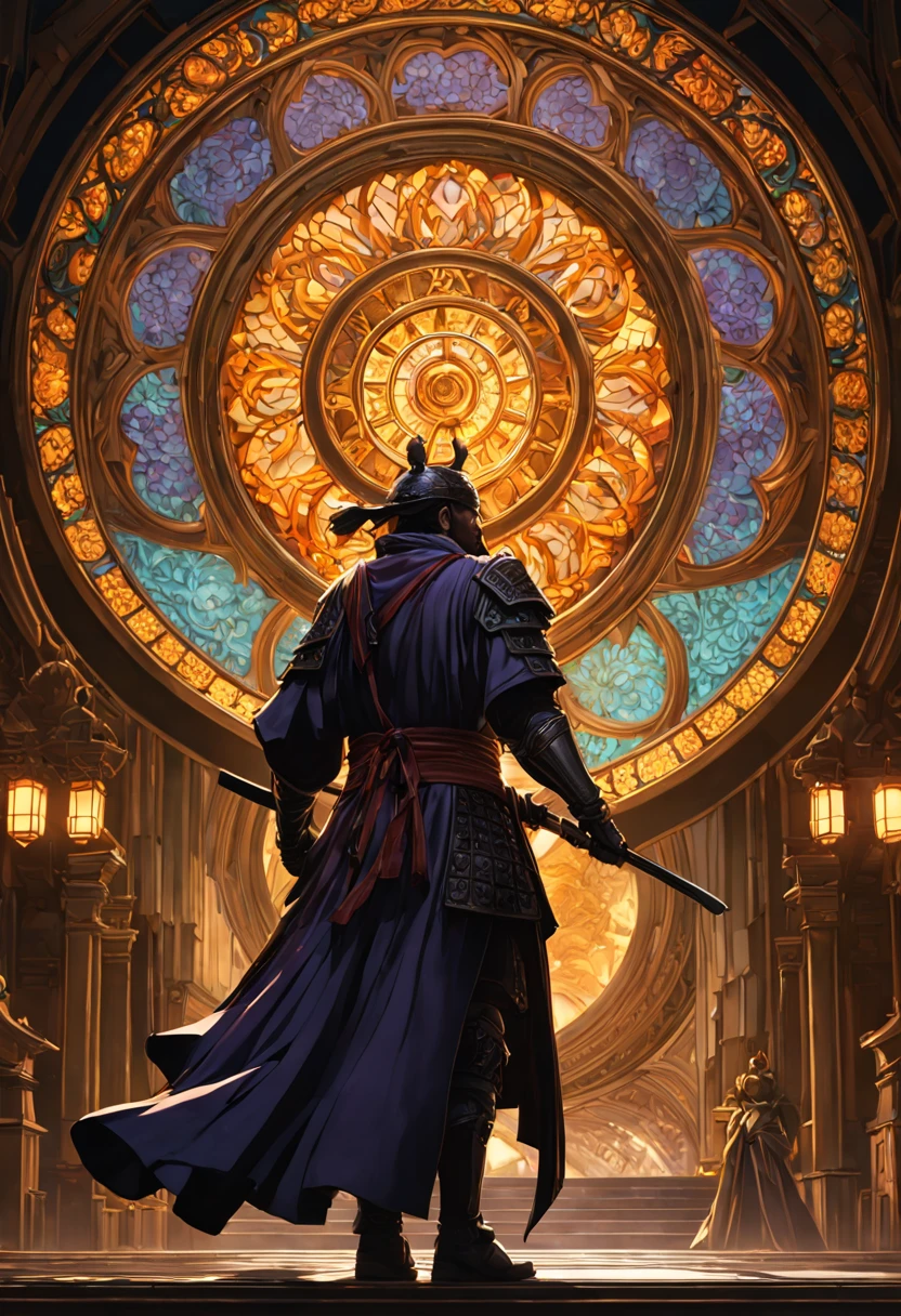 Badass Samurai intricate details, HDR, beautifully shot, hyperrealistic, sharp focus, megapixels, perfect composition, high contrast, cinematic, atmospheric, moody 8k resolution concept art by Greg Rutkowski dynamic lighting hyperdetailed intricately detailed Splash art trending on Artstation triadic colors Unreal Engine 5 volumetric lighting Alphonse Mucha WLOP, a masterpiece, 8k resolution, dark fantasy concept art, by Greg Rutkowski, dynamic lighting, hyperdetailed, intricately detailed, Splash screen art, trending on Artstation, deep color, Unreal Engine, volumetric lighting, Alphonse Mucha, Jordan Grimmer, purple and yellow complementary colours