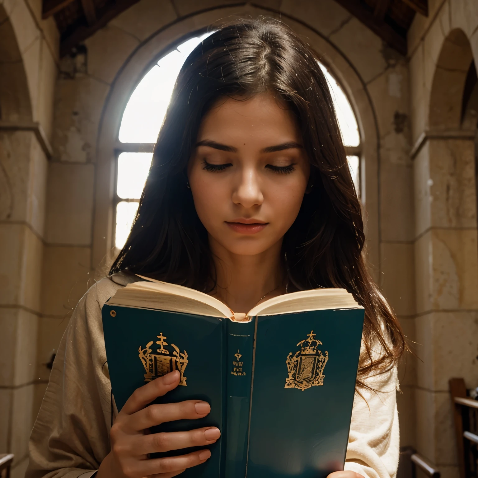 "Imagem" Woman reading the Holy Bible 