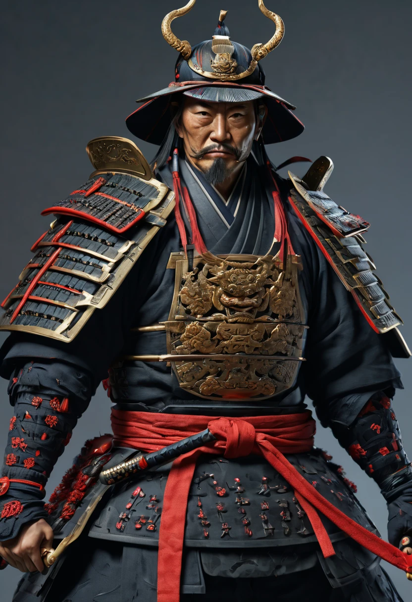samurai, by ruan_jia, best quality, masterpiece, Representative work, official art, Professional, Ultra intricate detailed, 8k