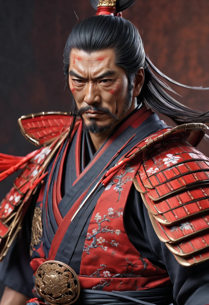 samurai, by Artgerm, best quality, masterpiece, Representative work, official art, Professional, Ultra intricate detailed, 8k