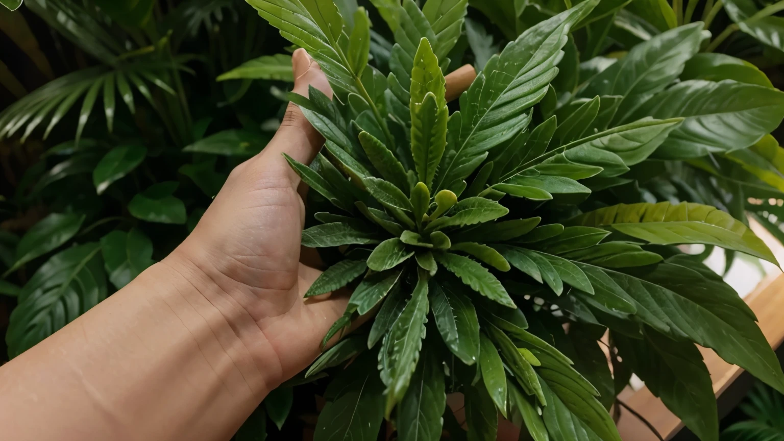 Quero uma imagem de plantas medicinais em floresta tropical de um destaque plantas medicinais para capa.
