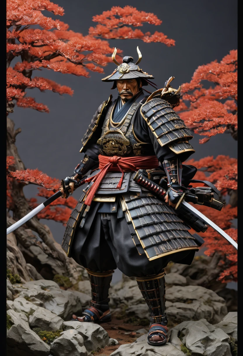 samurai, by Akihiko Yoshida, best quality, masterpiece, Representative work, official art, Professional, Ultra intricate detailed, 8k