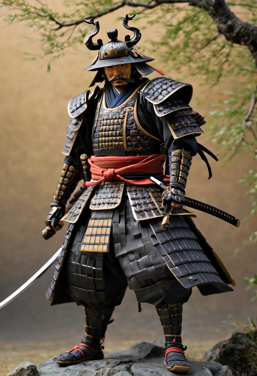 samurai, by Gosho Aoyama, best quality, masterpiece, Representative work, official art, Professional, Ultra intricate detailed, 8k