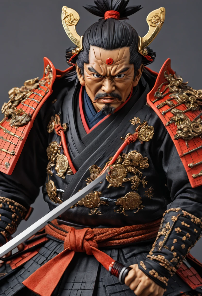 samurai, by Fujiko F. Fujio, best quality, masterpiece, Representative work, official art, Professional, Ultra intricate detailed, 8k