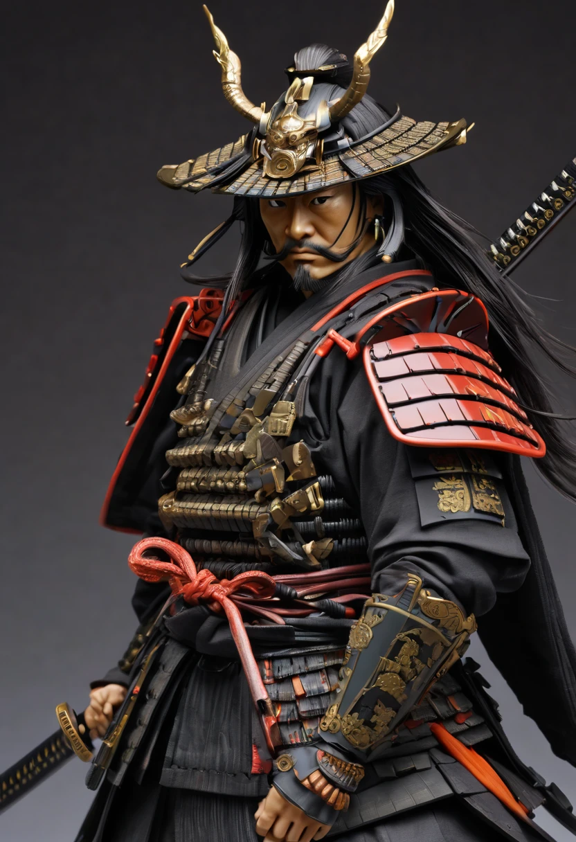 samurai, by Leiji Matsumoto, best quality, masterpiece, Representative work, official art, Professional, Ultra intricate detailed, 8k