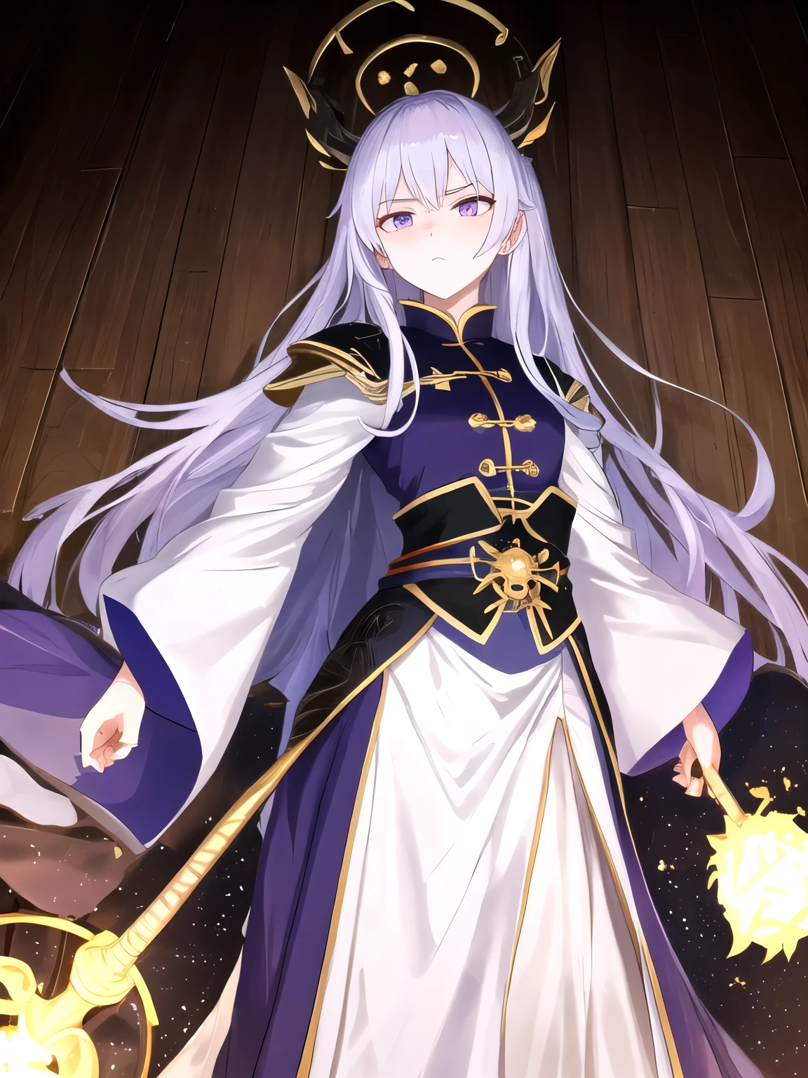 「oh、A great brave man！」
　The fat man screamed。Seems big and heavy、Still, she was wearing a luxurious purple robe。So much so that I thought just standing would be a struggle、Maybe there's some support hidden under the robe。That's a stick、Maybe there are people with lentigo。
「The evil demon king has reappeared in this world、They have overrun our land and tormented our people。We are people々In order to save、I summoned you！」
　I looked around。In the room、As noticeable as a man in a robe、Honor guardのような騎士が四人いた。they were wearing armor、It was very glittering and had no stains or scratches。Honor guard、Maybe the impression isn't wrong。I was so engrossed that I couldn't believe I had fought。
　A magic circle that shines pale gold is drawn on the floor、I was lying peacefully in the center of it。A tall wooden torch is mounted on the white marble wall、The room was brightly illuminated。