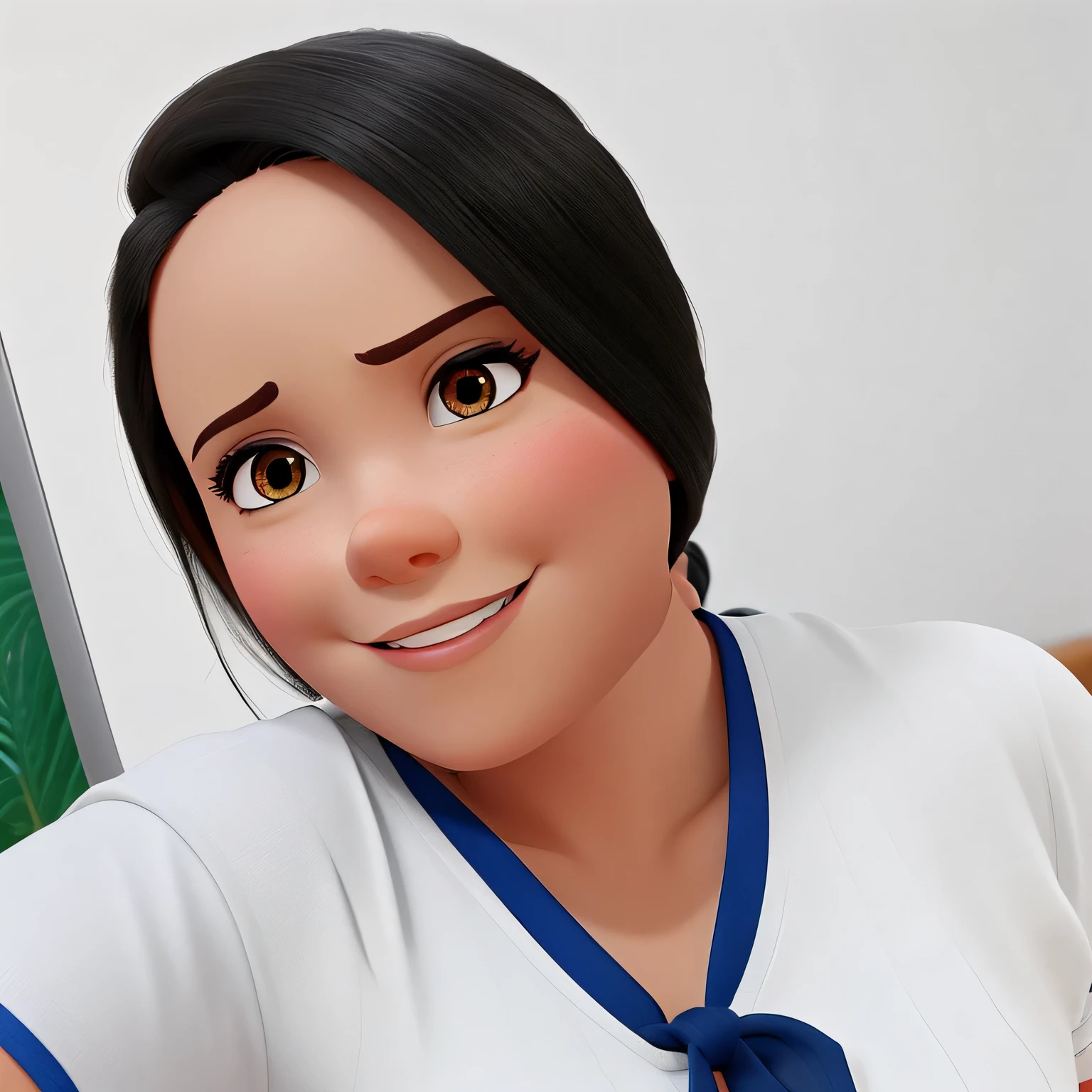 Um mulher estilo disney pixar, alta qualidade, melhor qualidade