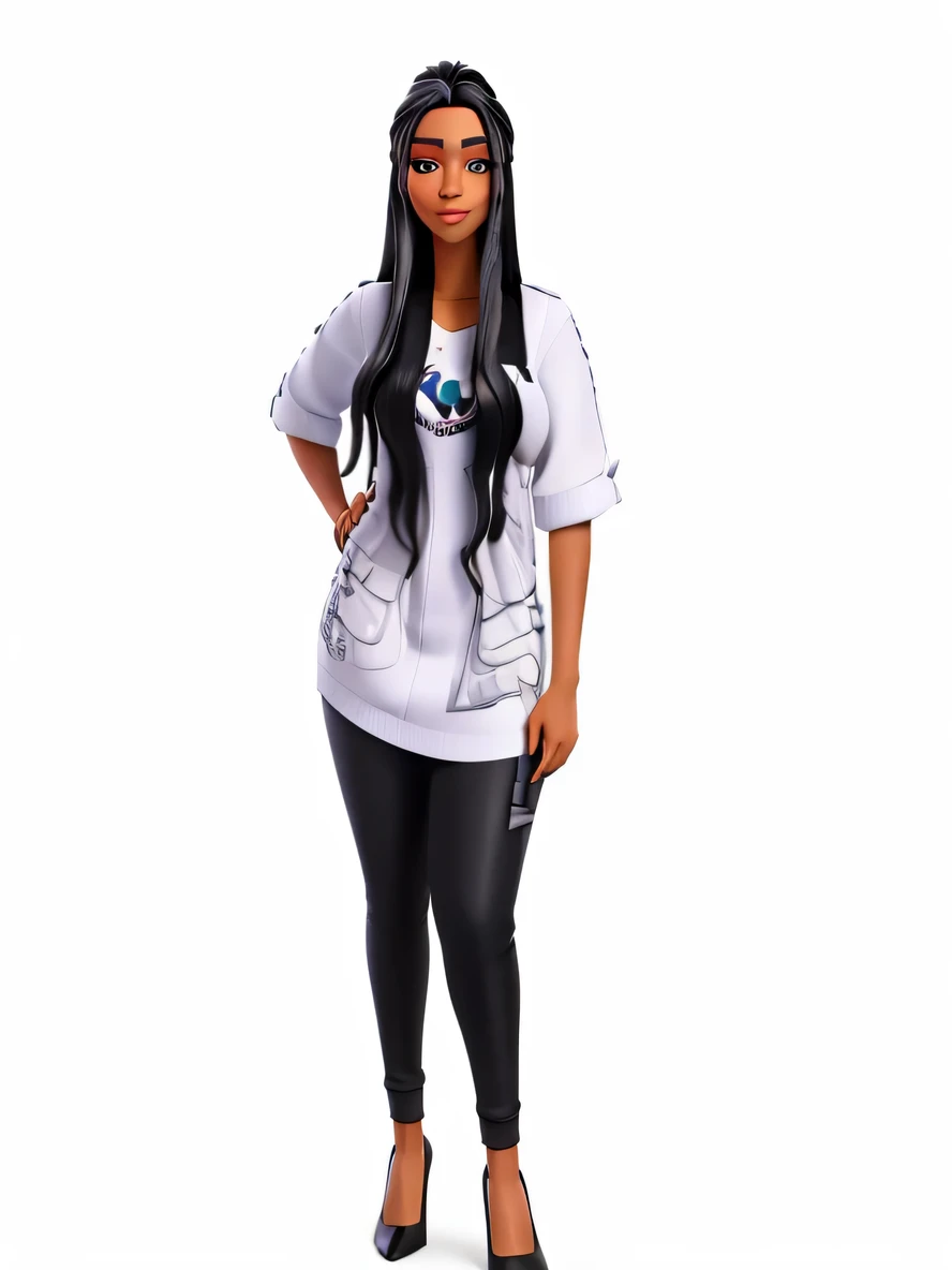 There is a woman with long black hair holding a cell phone, com cabelo preto liso, high resolution image, , she is facing the camera, suave em o fundo, foto frontal, flawless detailed face, mulher com longos cabelos pretos, direct camera view, profile picture with headshot, fotografia de alta qualidade estilo disney pixar