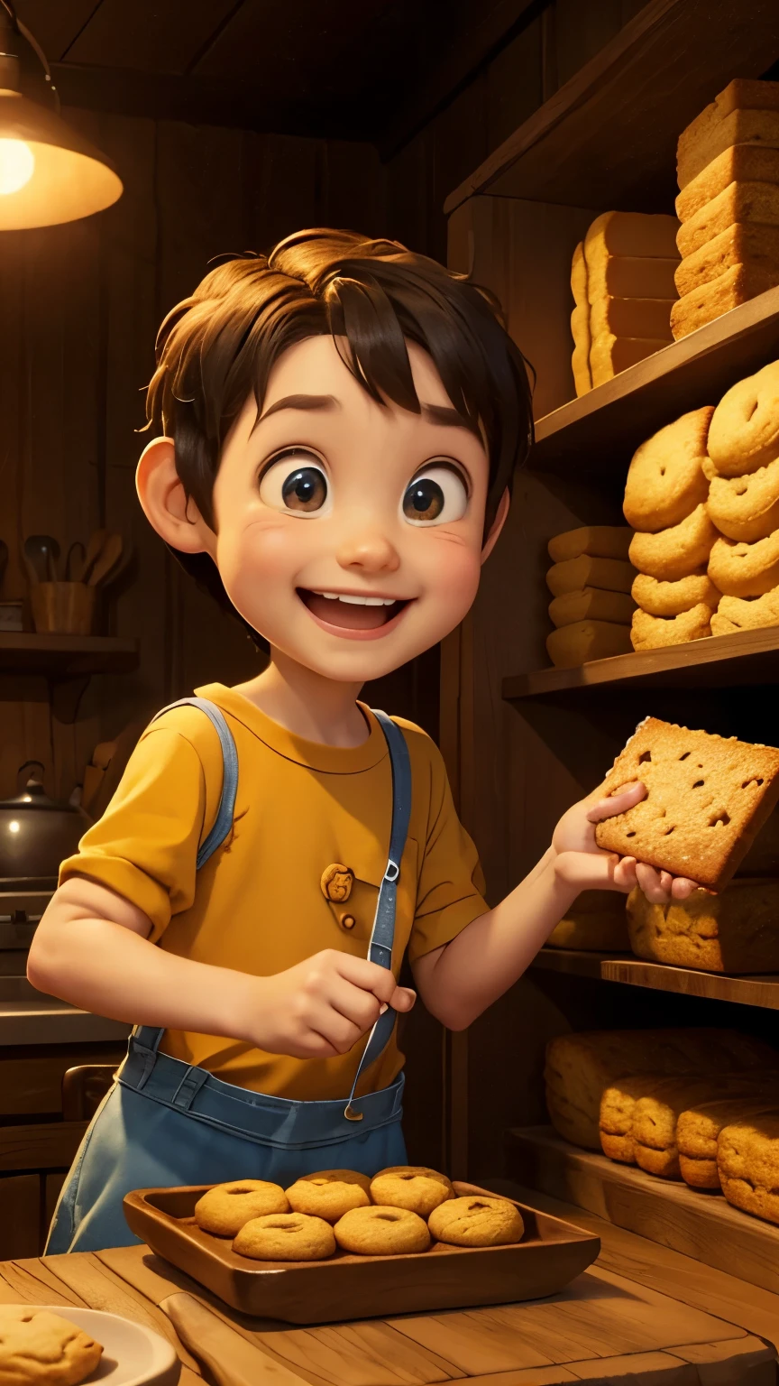 pixar cartoon , Max was known for his delicious baked goods, who brought joy to all the villagers.