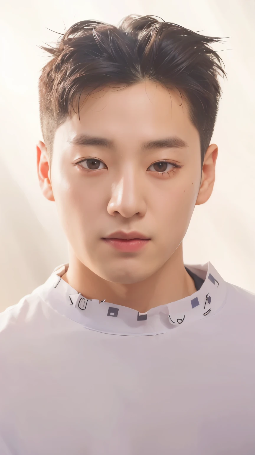 arafed asian man with short haircut and white shirt, jungkook, jeom jungkok , kpop idol portrait, jeon jungkook do bts, adorable and pale korean face, jungkook do bts, closeup headshot portrait, jeon jungkook.  realismo, natural