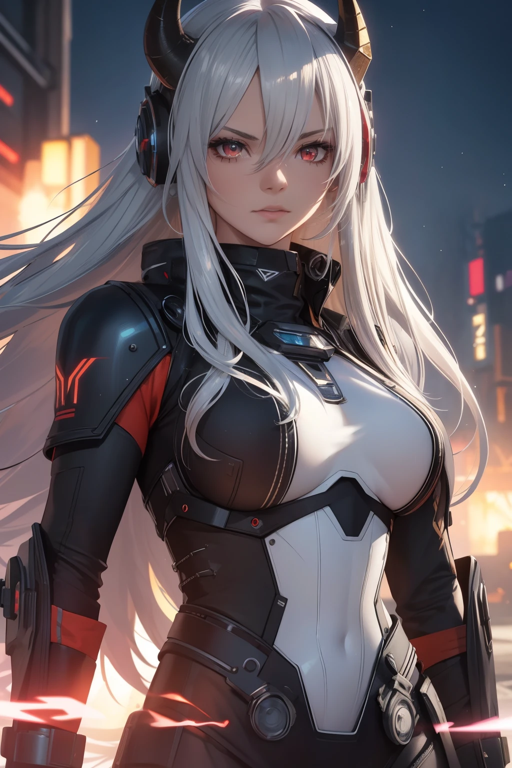 ((masterpiece, ultra detailed)), 1girl, solo, (upper body portrait), redabyss, (cyborg body:1.4, mechanic body:1.4, robotic body:1.4), mask, (stunningly beautiful), big breasts, beautiful face, beautiful eyes, battle-stance ready, dynamic pose, fit, abs, volumetric lighting, crepuscular rays, godrays, dramatic lighting, dark lighting, (ornate), digital art, trending on artstation, award winning, fascinating, elegant, RAW photo, absurdres, 8k uhd