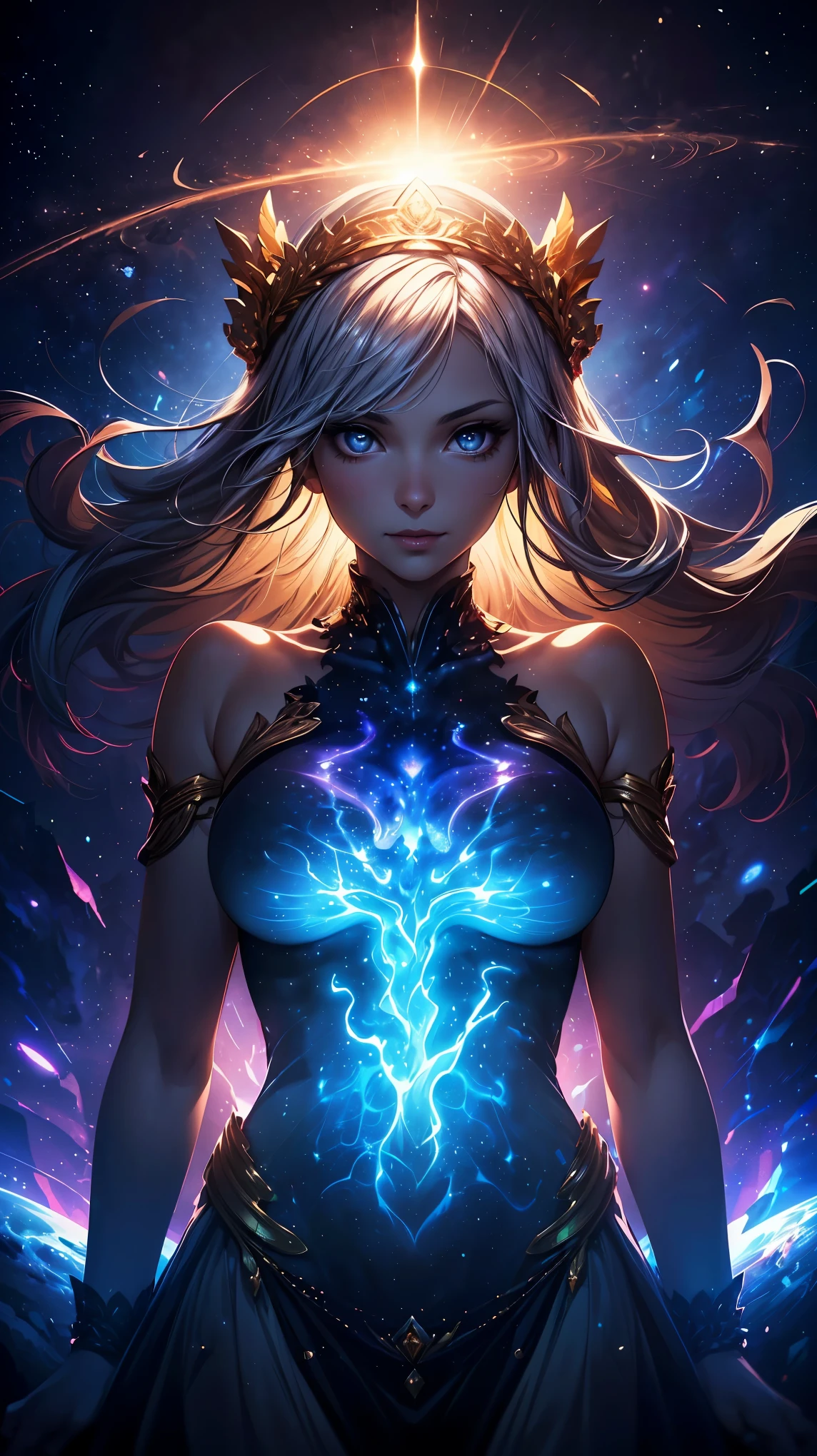 Digital art, by IrinaKapi.
Anthropomorphic flower, a fantasy abstraction. Close up. Bright. Beautiful.
This is a story about a divine flower in the middle of the desert. Fantasy night, full moon, surrealism, masterpiece, fairytale