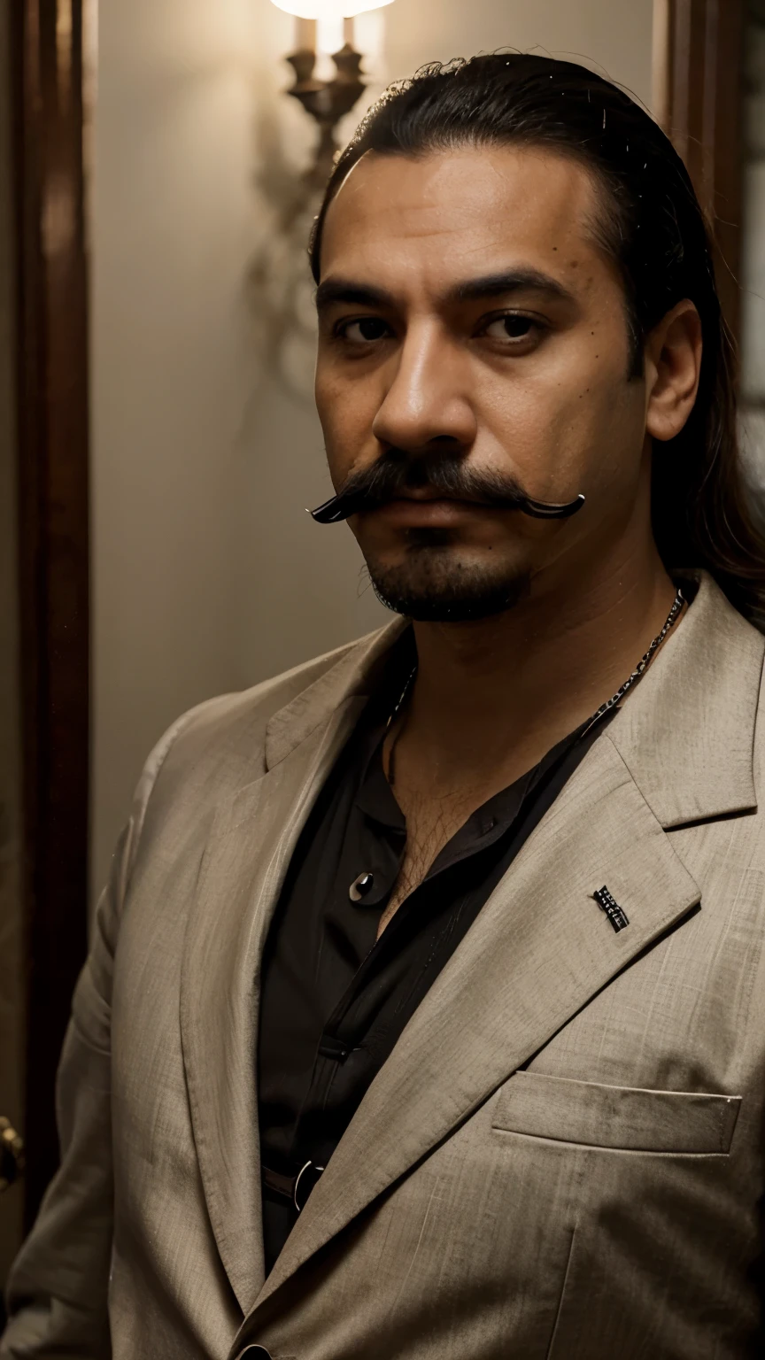 coloque um bigode de mafioso