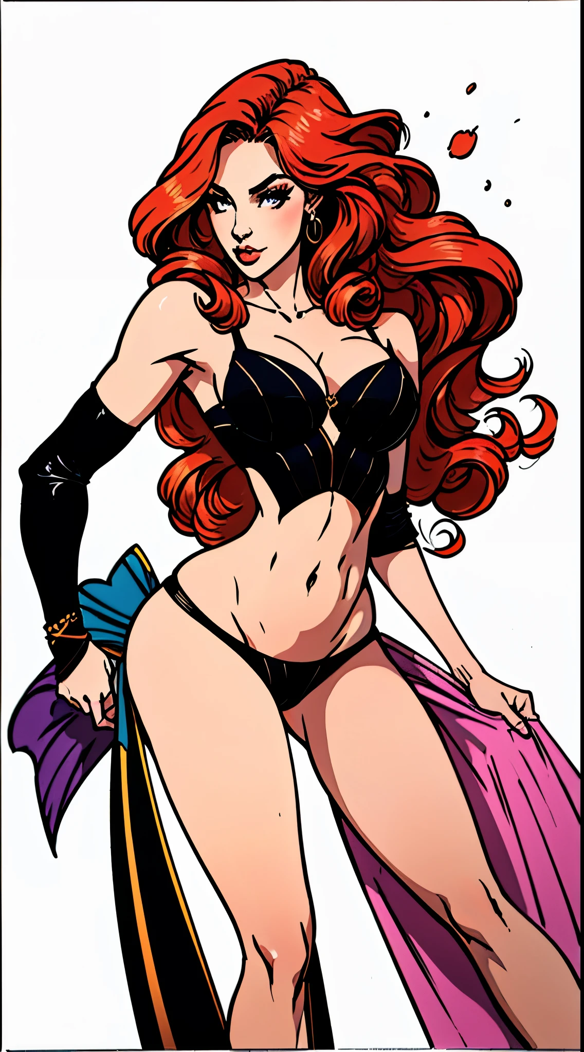 (obra de arte, maximum quality, melhor qualidade, arte oficial, beautiful and aesthetic:1.2), (1 garota:1.4), extremamente detalhado, miss fortune, y, corpo todo, pose sexquase nu