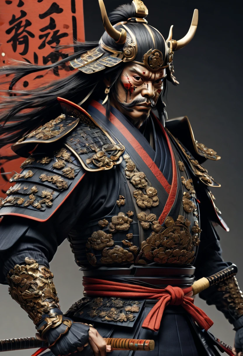 samurai by yukisakura, best quality, masterpiece, Ultra intricate detail, 8k