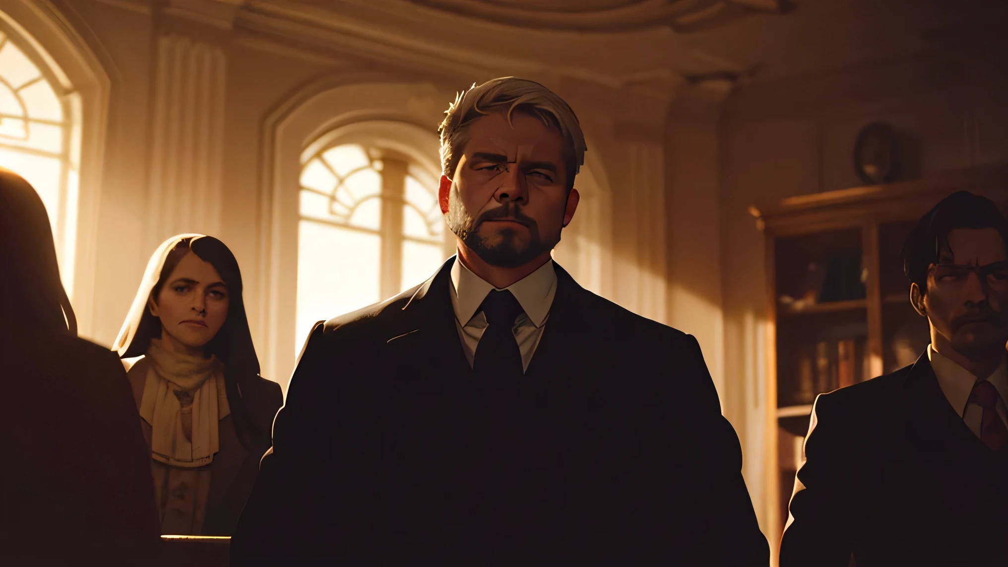 No tribunal durante os julgamentos, Harper would see Elijah&#39;s accusing face among the audience. Em sua casa, as sombras assumiram formas sinistras, e os sussurros tornaram-se lamentos penetrantes.