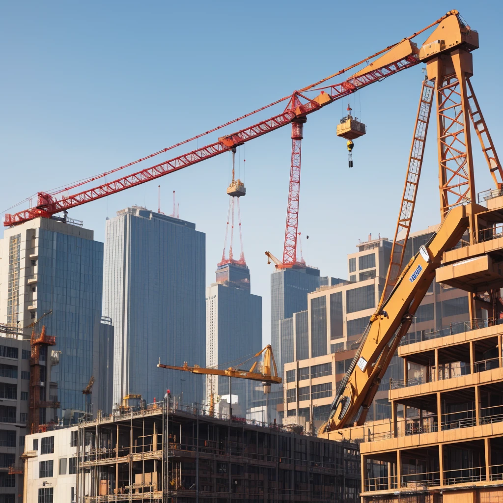 Building construction cranes
