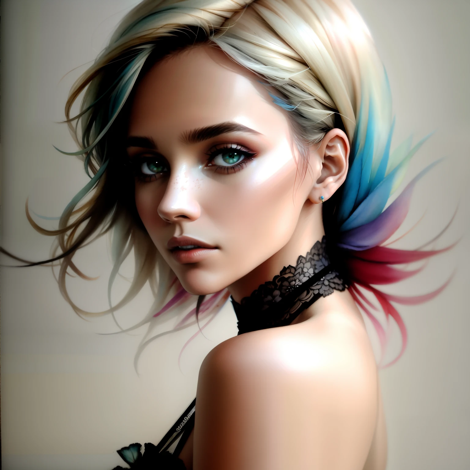 Desenho de linha de mulher maravilhosa, outline, moda, cores pastel, fundo branco e pintura de tinta no estilo de artistas como Russ Mills, Darek Zabrocki e Jean-Baptiste Monge, cores ultra hd, realistic and vivid, altamente detalhadas, desenho UHD, caneta e tinta, perfect composition, Belo detalhado intrincado insanamente detalhado octane render trending on artstation, 8k art photography, arte conceitual fotorrealista, soft natural volumetric cinematic perfect light