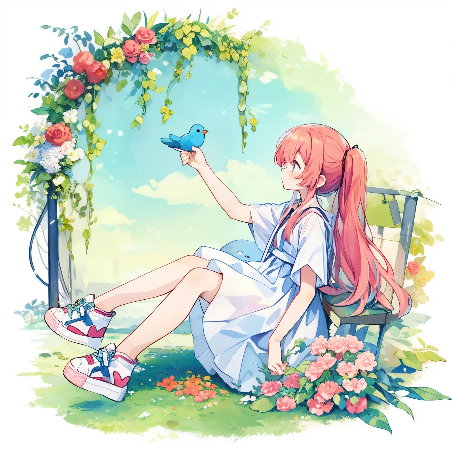 little blue bird