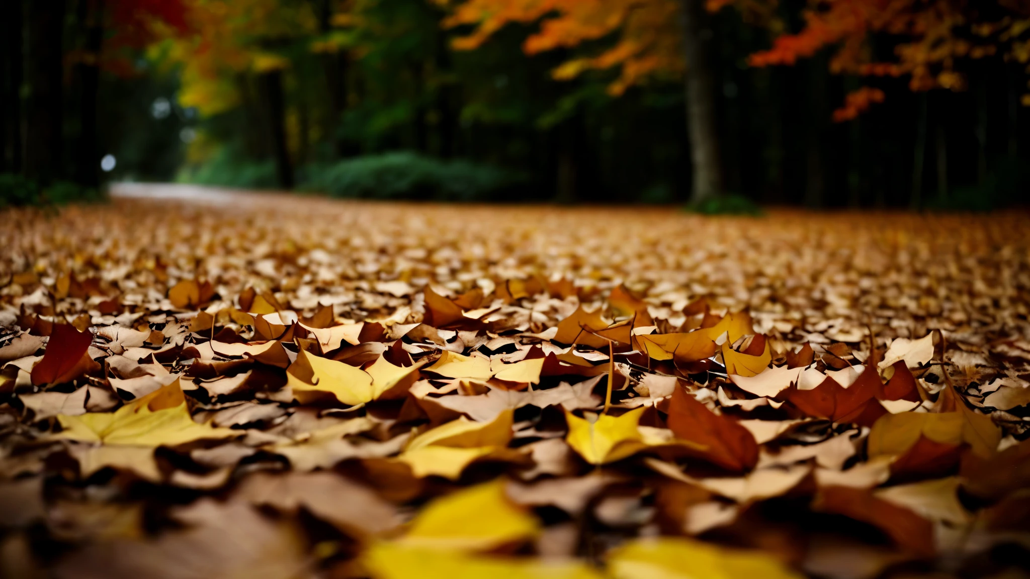 leaves on the ground in a park with trees in the background, autumn leaves on the ground, fall leaves on the floor, autumn leaves falling, autumn leaves, leafs falling, leaves falling, falling leaves, fall leaves, today\'s featured photograph 4k, red leaves on the ground, autumn season, leaves trap, leafs, beginning of autumn, autumn leaves background