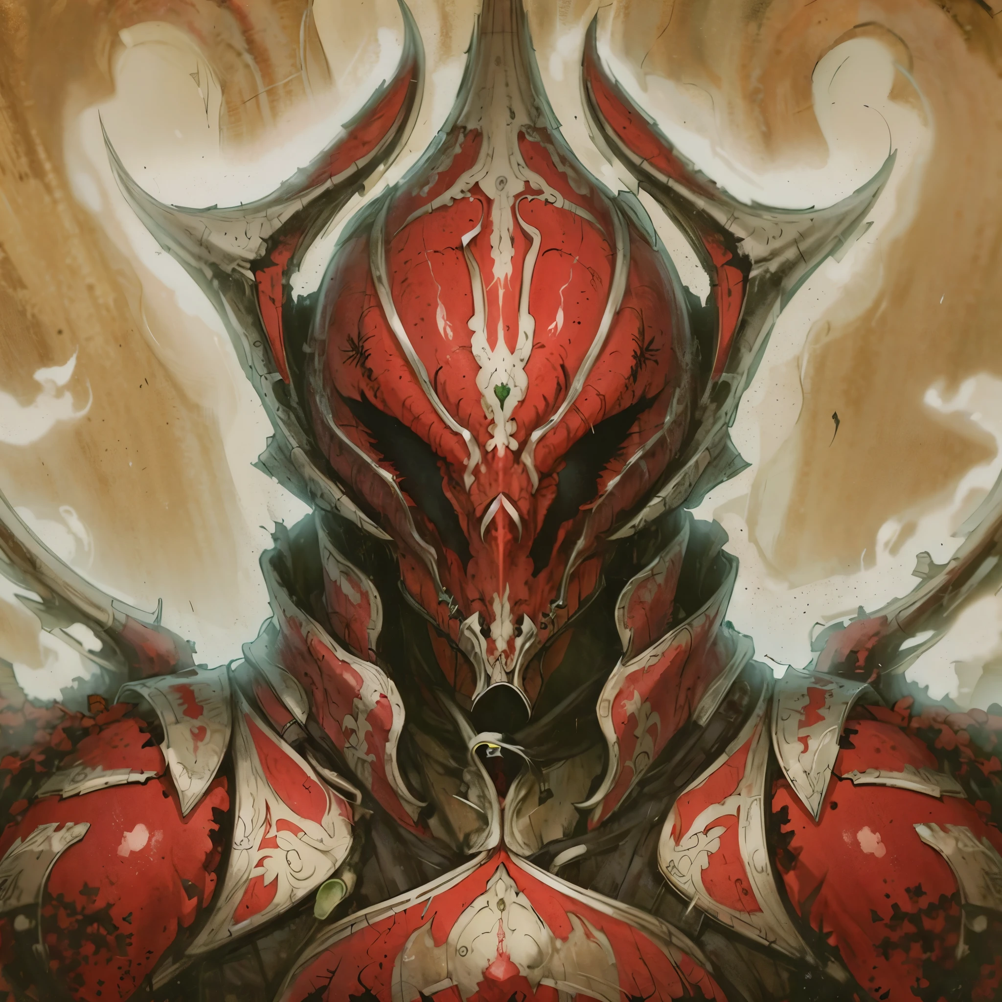 Aura vermelha, armadura