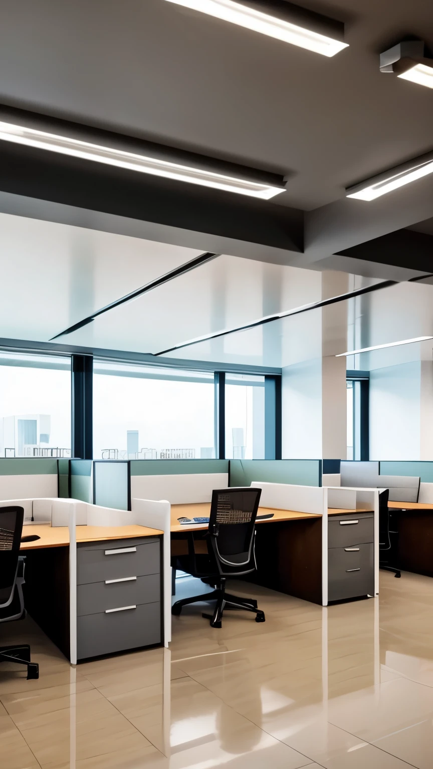 there are many people working in a large open office, in office, offices, medical laboratory, laboratory, 医学laboratory, office, open office, in the office, at home, high-tech environment, Research center, working in an office, busy room, office interior, Quiet environment, professional work, Showroom scene, cubical meeting room office, Advanced technology