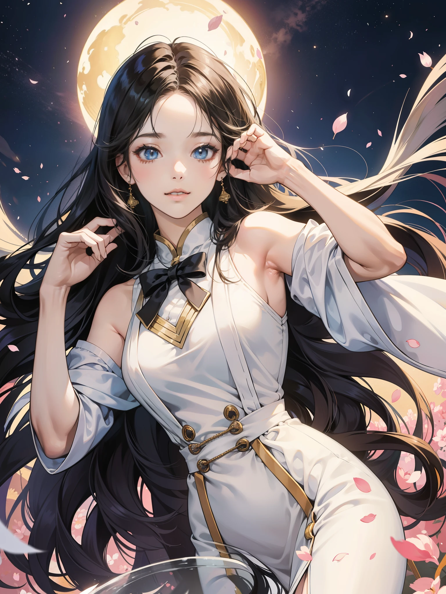 In this stunningly realistic and high-resolution image, we are greeted by a captivating woman with flowing, lustrous long hair that cascades down her shoulders. She is elegantly dressed in a white jacket, adding a touch of sophistication to her overall appearance. The charming bow tie she wears exudes a sense of playfulness, perfectly accentuating her adorable and natural anime-like features.
Her captivating beauty transcends cultural boundaries, as she possesses the enchanting charm of both a Korean and Chinese girl. This amalgamation of different influences creates a unique blend, resulting in a mesmerizing visual portrayal of real-life anime girls.
With her Baiji haircut hairstyle, this anime long hair girl captures our attention with her captivating gaze and warm smile. Her intricate facial