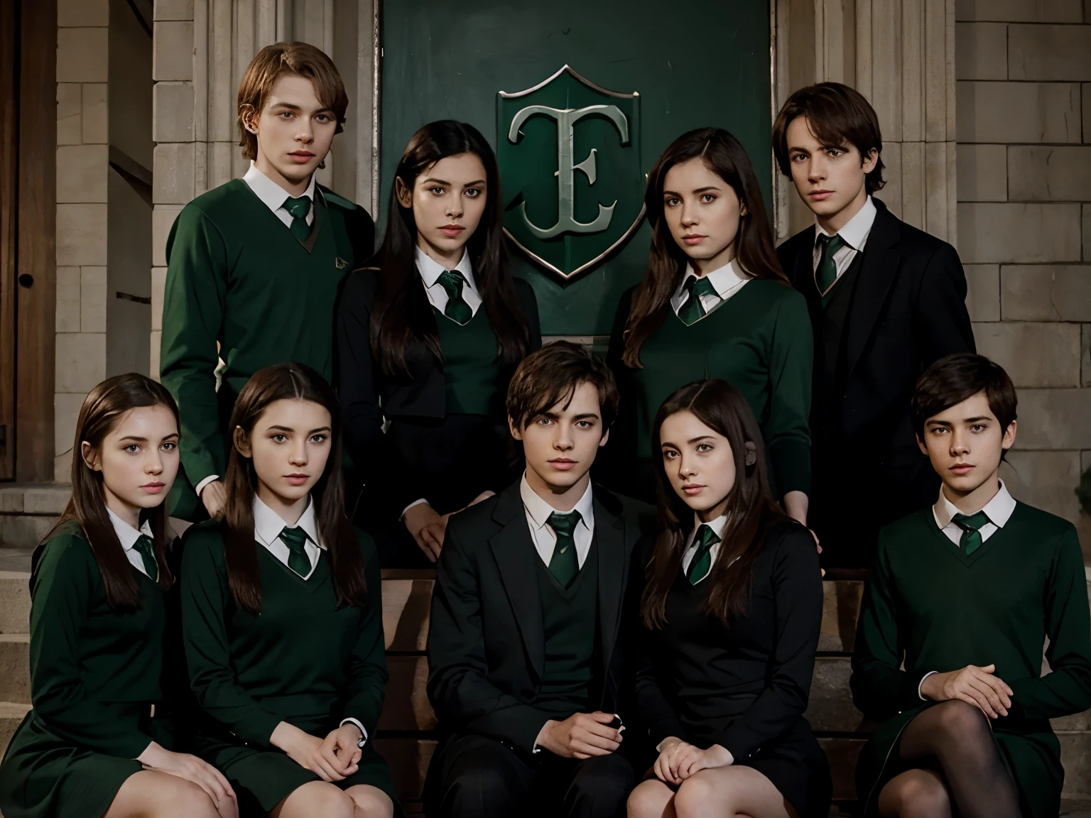 Slytherin girls and boys 