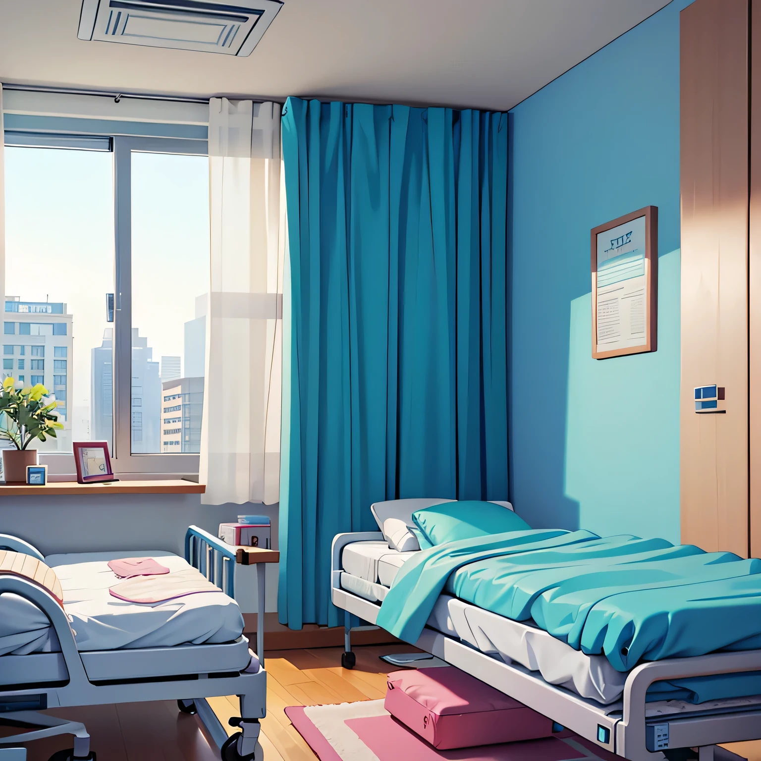 hospital room background