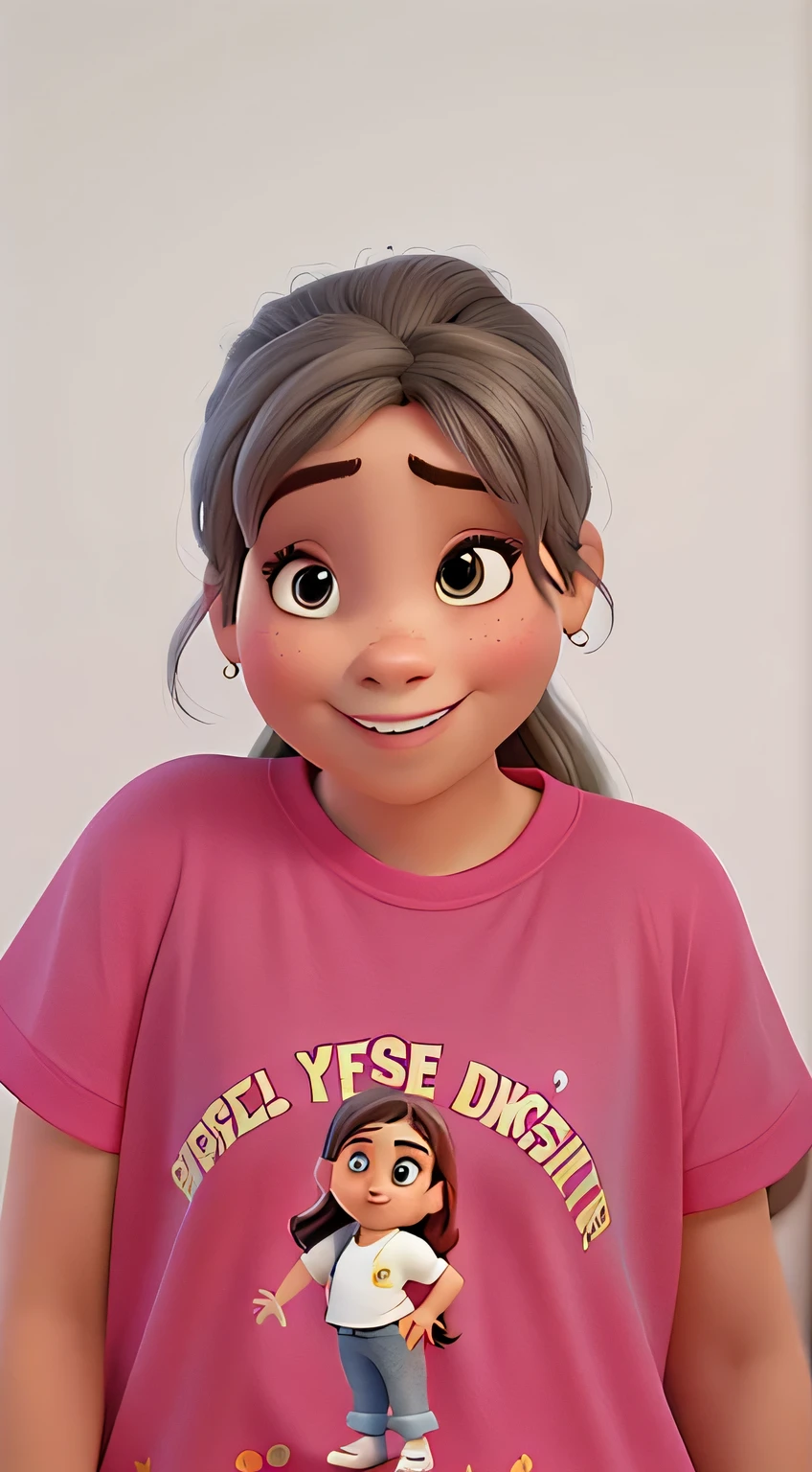 uma garotinha, estilo disney pixar, alta qualidade.