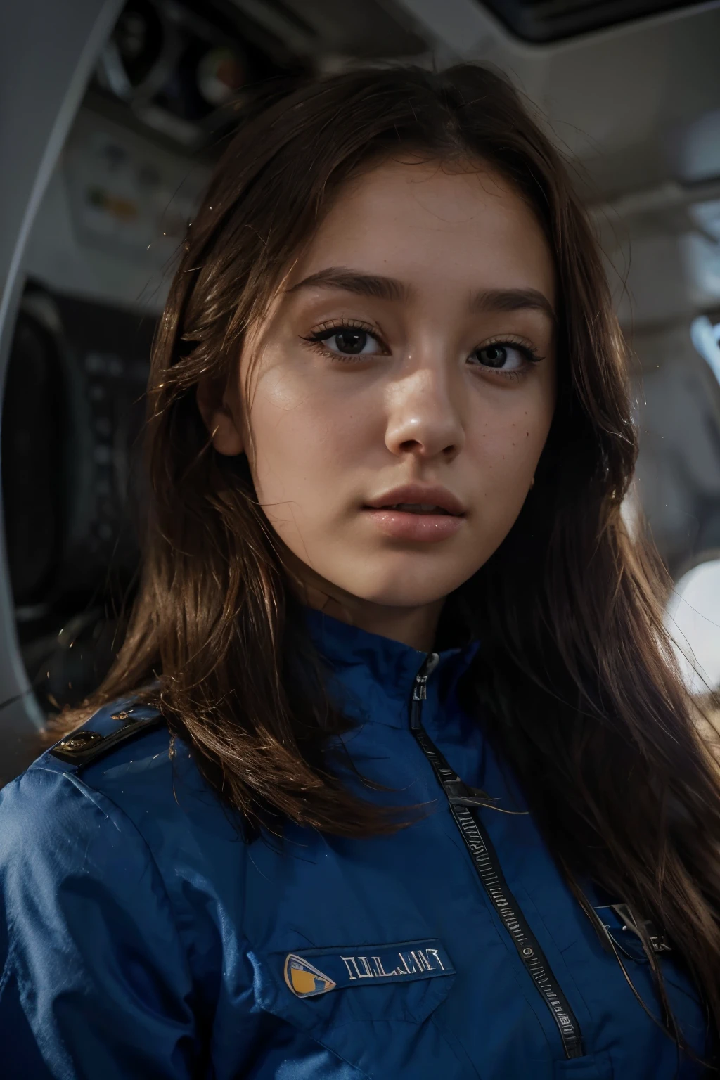 Best quality at best, tmasterpiece, A detailed,Types of aerospace study tours,There a looking up at the stars,Aerospace elements should appear(space shuttle appears),Poster form,Delicate,Contains elements of Guilin Institute of Aerospace Industry’s “Aerospace Research Tour”portrait sophie mudd, thick neck, 19 year old female model, latina, angelawhite, violet myers, 22 years old, 21 years old, profile image, italian, italian latina, Alycia Debnam-Carey, hazel eyes, realistic, post-processing, maximum detail,
