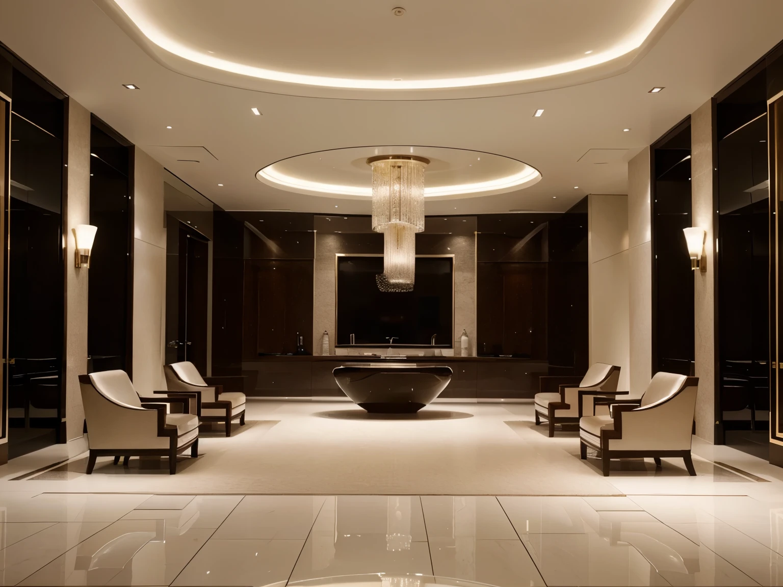luxury hotel lobby background, minimalis futuristic design, 4k resolution, 32k
