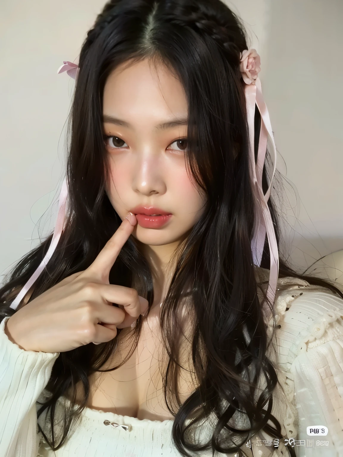 Arafed Asian woman with long black hair and pink hair., muchacha coreana, ulzzang, Young cute pale asian face, pale korean adorable face, joven y adorable rostro coreano, hermosa mujer surcoreana, hermosa joven coreana, asian girl, hermosa joven coreana, asian girl with long hair, beautiful asian girl, young asian girl, shikami, asian features, jennie blackpink 