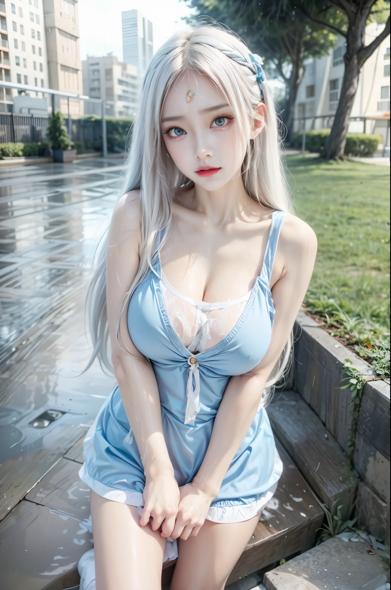 realistic, 1gril, naked, per HD, 12k, wear Allstars shoes, Slim body, rather big body, six pack body, big round breasts, no clothes, beautiful breasts, looking at the camera, sitting on the sofa, transparent and clear genitals, long black hair, drenched in sweat, face details, person details, body details, clothing details, hair details, body details, body details, breast details, vagina details, clothing, eye details, sweat details, water details, pose (knees bent and legs wide apart ) whole body