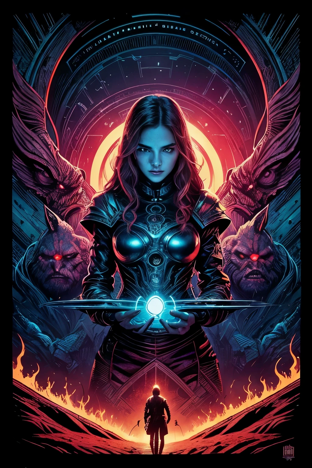 (best quality,4k,highres,masterpiece:1.2),ultra-detailed,realistic:1.37,digital art,pop culture icons,dark fantasy,sci-fi,horror,vibrant colors,intricate linework,eye-catching composition,strong contrast,powerful emotions,colorful palette,impressive depth,dynamic lighting,immersive atmosphere,energetic brushwork,detailed characters,dramatic storytelling,fantastical elements,haunting imagery,meticulous attention to detail,unique artistic style,thought-provoking concept,visually striking scenes,mysterious narrative,captivating aesthetics,eye-catching surrealism,mesmerizing visual effects,imagination unleashed,futuristic elements,nightmarish creatures,stylized designs,unconventional perspectives,expressive character expressions,engaging storytelling,seamless integration of pop culture references,awe-inspiring world-building,compelling symbolism,hauntingly beautiful,otherworldly landscapes,breathtaking imagination,mind-bending artistry,unforgettable visual experience,surrealistic ambiance,rich textures,unpredictable plot twists,unparalleled creativity,powerful impact言