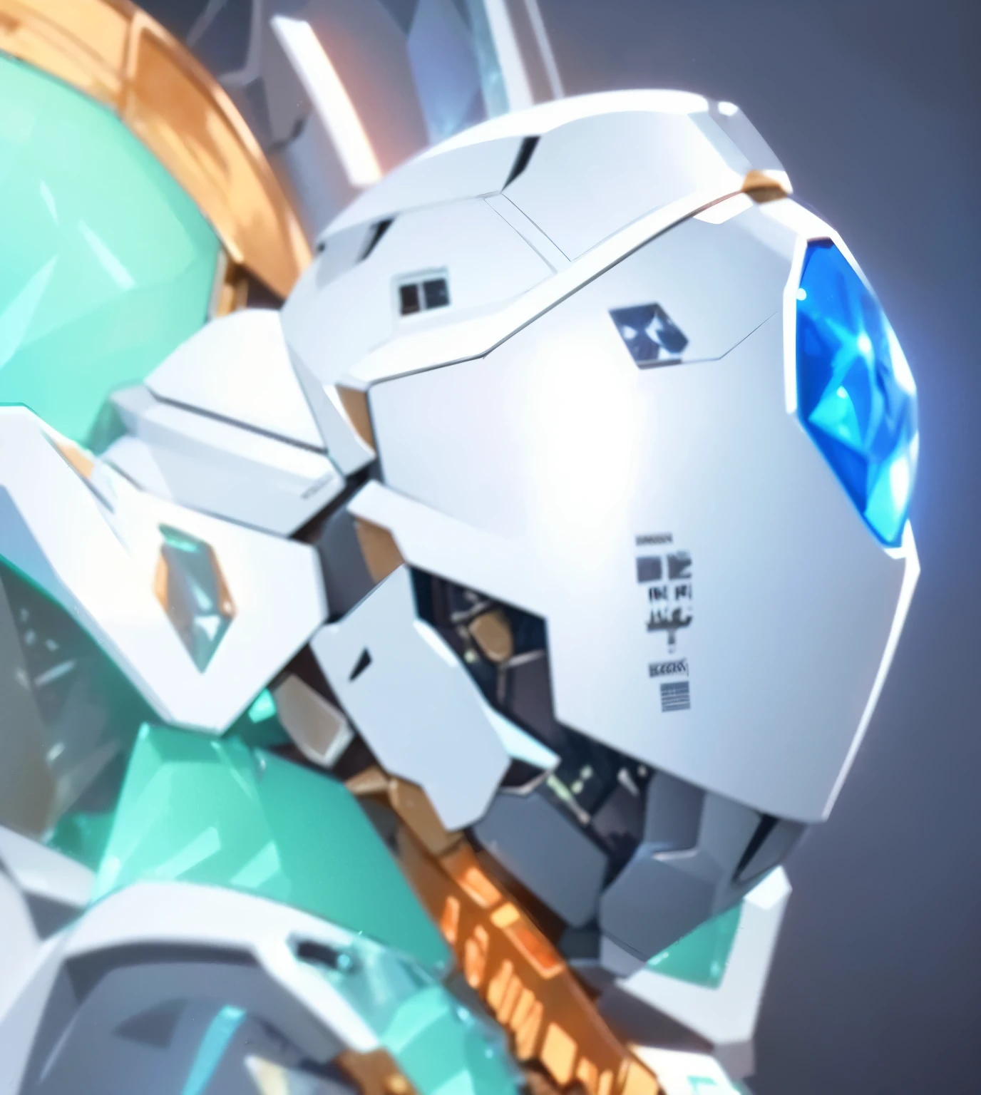 Close-up of people wearing helmets and helmets, Ethereal mecha theme, Silver ice reflective armor, broken mask, War Armor art, War Armor destiny art, War Armor destiny, The glass helmet was smashed, Portrait of stairs, detailed War Armor, from《Overwatch》echo, metroid fear, Glass oled mecha sun visor, War Armor, cryogenic engine