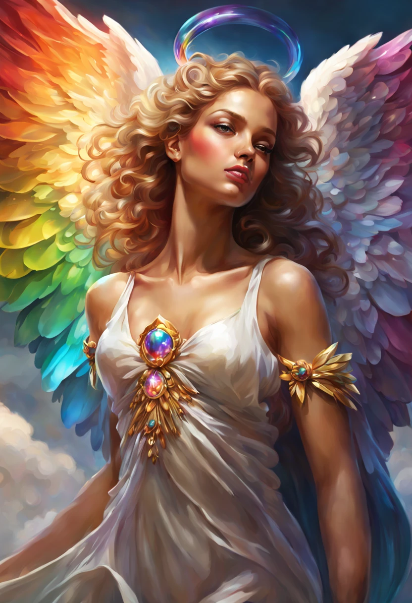 beautiful guardian angel
trending on Artstation highly detailed digital painting sharp focus elegant extremely detailed many rainbow bubbles 4k very attractive beautiful high detail dynamic lighting imperial colors fantastic view crisp quality Unreal Engine Michelangelo VRay Artgerm Leonid Afremov Ernie Barnes 