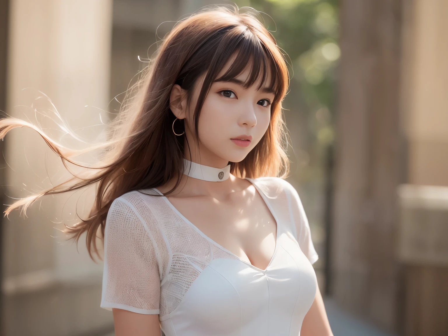 (((1 girl)))、glass dress、plastic dress,see-through transparent clothing,Glass texture,light shines,color transparent,hair ornaments、choker necklace、gem、cute face、Physically、Tyndall effect、Realistic、shadow studio、edge light、two-color lighting、(high detail skin:1.2)、8k, ultra hd、Digital single-lens reflex camera、soft writing、expensive、expensive品質、volume light、Voyeurism、photore、High resolution、4k、8k、The background is blurred,highest quality、master piece、High resolution、