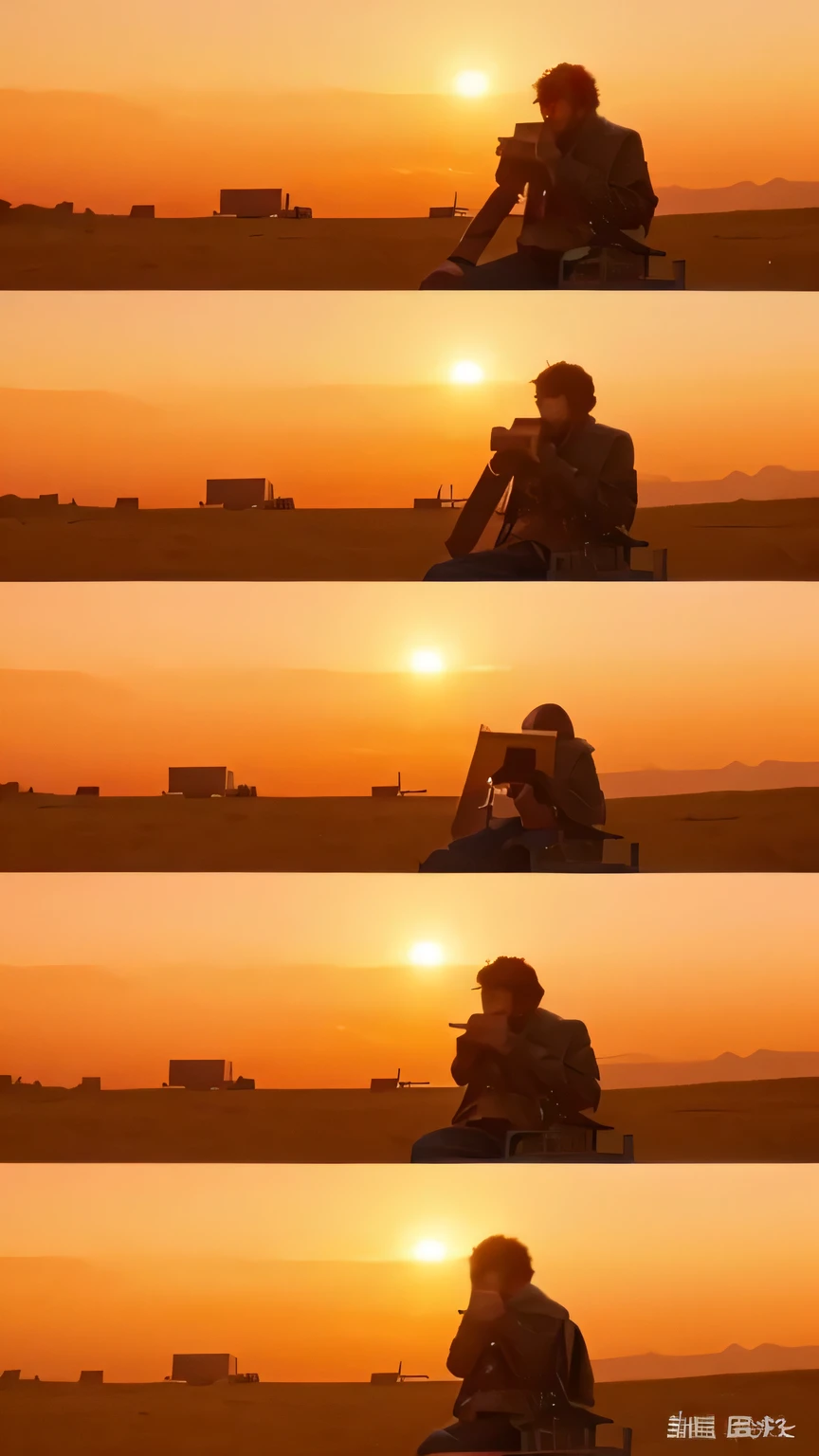 A man sitting on a bench watching the sunset, Roger Deakins, Photography by Roger Deakins, Terrence Malick screenshot, Photography by Roger Deakins, Roger Deakins, inspired Roger Deakins, amazing photography, great cinematography, in 2 0 2 1 movie《dune》middle, stunning cinematography, beautiful photography, Filming, Iconic photography