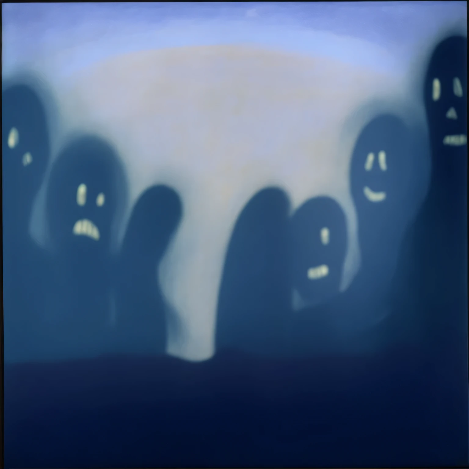 breathtaking in the style of Edvard Munch, Edvard Munch style, Edvard Munch art, Edvard Muncha painting of a crowd ominous figures standing in a void, inspired by Gustaf MunchPetersen, haunted painting, inspired by Munch, inspired by Edvard Munch, by Munch, edward munch, by Edvard Munch, horror painting, haunted blue swirling souls, by Marianne von Werefkin, the scream painting, southern gothic art, ghostly figures . award-winning, professional, highly detailed