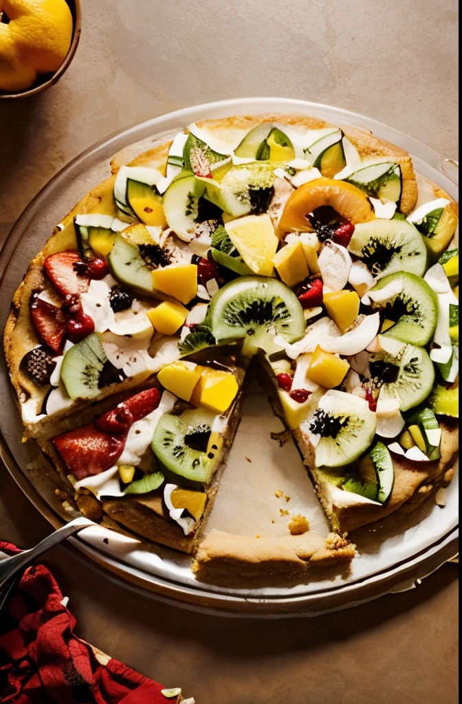 Fruit Pizza on a Sugar Cookie Crust