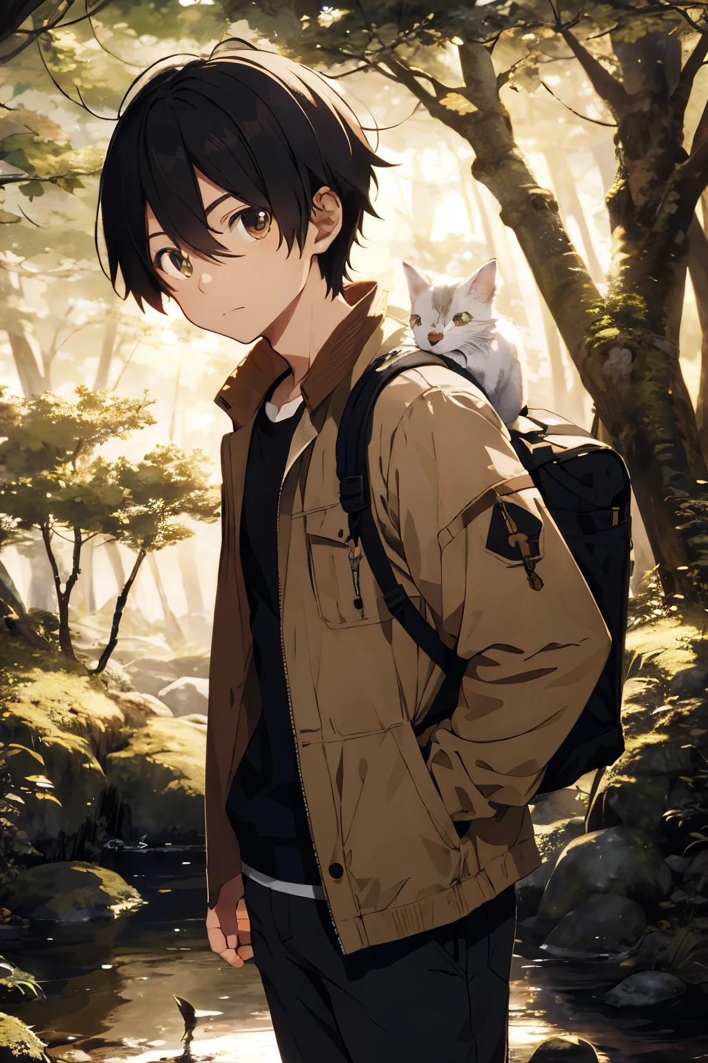 Dear Hunter [anime pngs], a captivating creation by [kawaii demon] and his friends in high definition [s2]. Witness the enchanting world of this anime scene, where a dear hunter is depicted in a heartwarming moment. The intricate details of this artwork are impeccably rendered, from the lifelike textures of the hunter's clothes to the vibrant hues of the lush forest surrounding him.

The warm tones of the sun filtering through the trees cast a gentle glow on the hunter's determined face, as he gazes off into the distance with a hopeful expression. In the background, his loyal animal companions