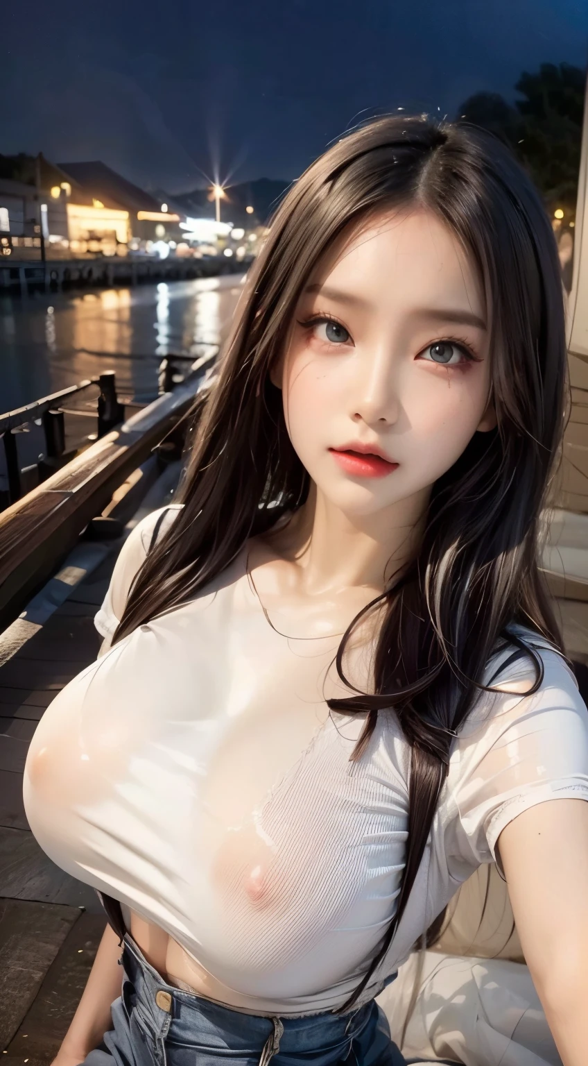 realistic, 1gril, naked, per HD, 12k, 1080p, wearing Allstars shoes, slim body, rather big body, six pack body, big round breasts, no clothes, beautiful breasts, looking at the camera, sitting on the sofa, transparent and genitals clear, long black hair, face details, person details, body details, clothing details, hair details, body details, body details, breast details, vagina details, clothes, eye details, sweat details, water details, pose (knees bent and feet opened wide) whole body