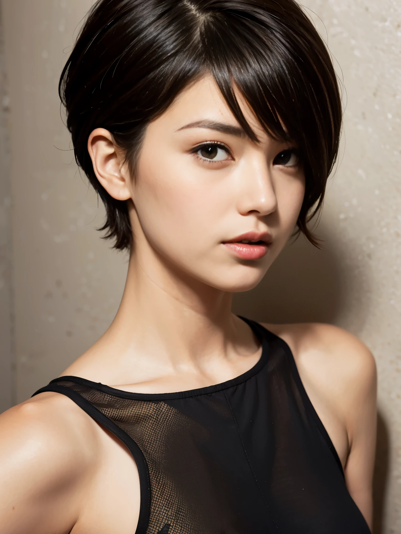 short pixie cut hair