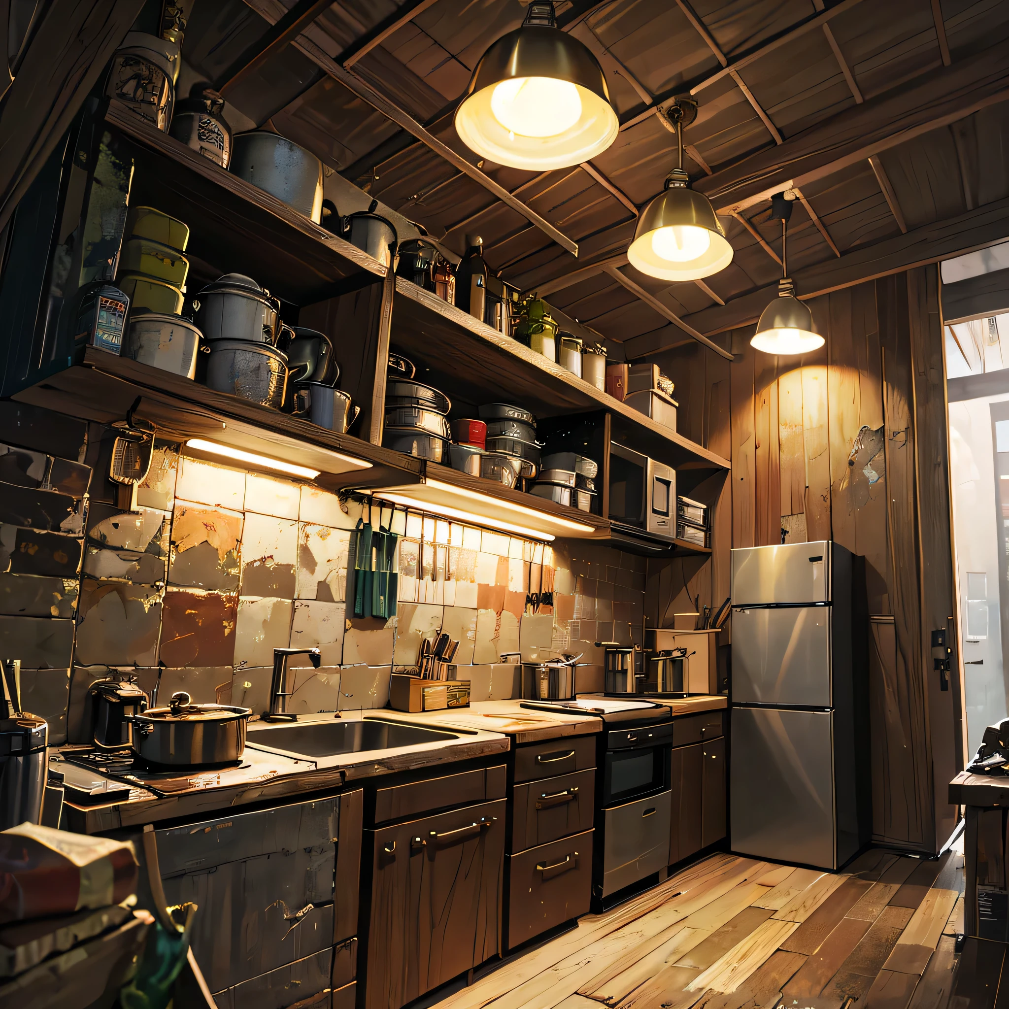 wooden floor