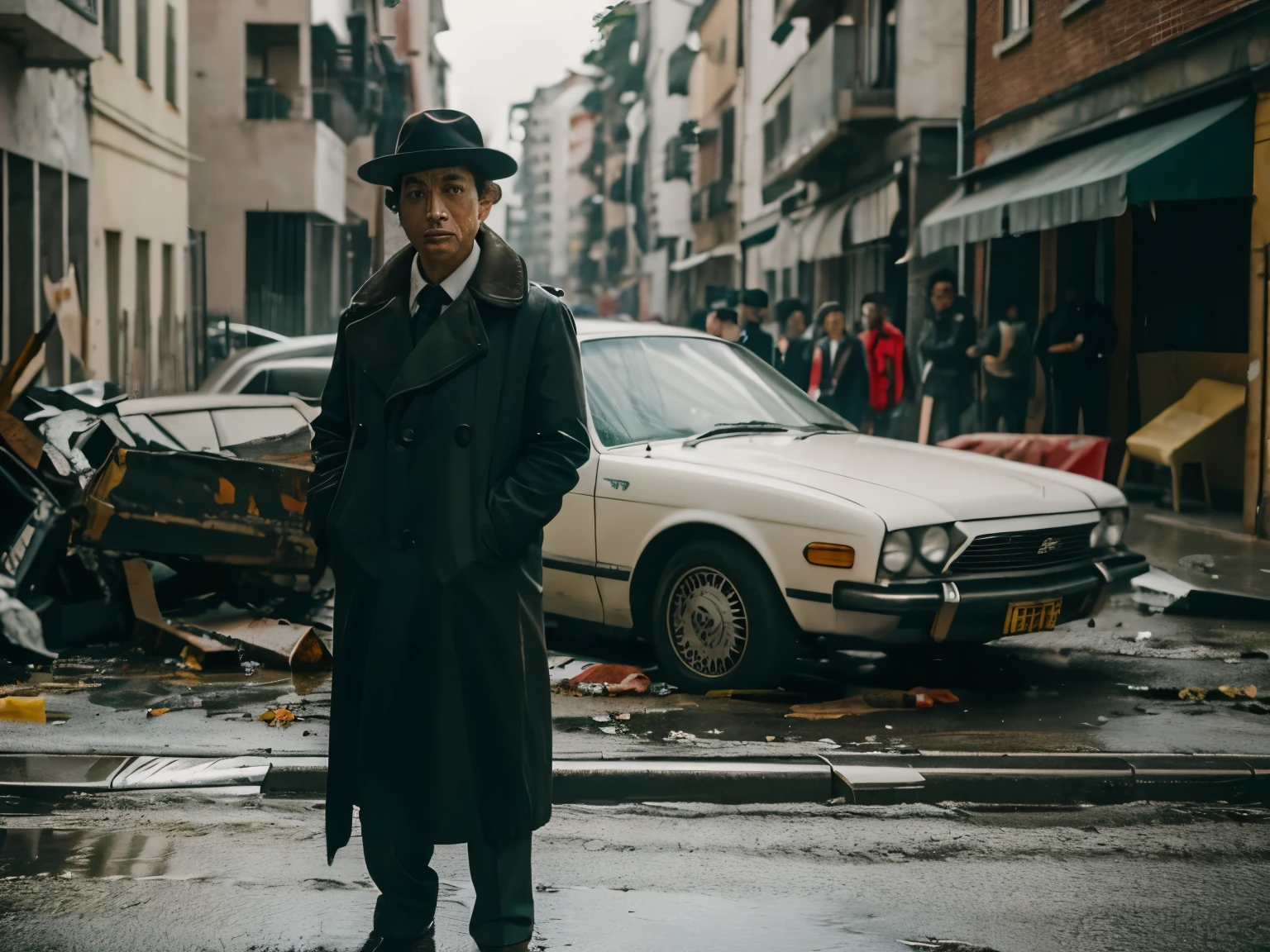 a  who becomes a detective because he wants to thoroughly investigate the perpetrators of the massacre of his family.  