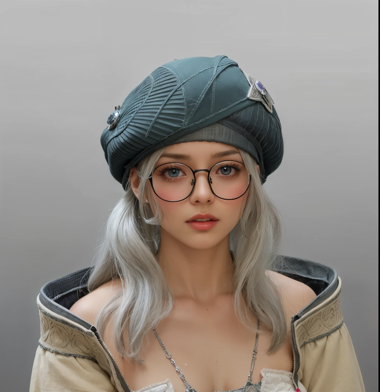 One, immature girl, 16 year old beautiful girl, ???? and seductive style, extreme close up of face, naughty look, the charm of ???, Gorgeous and shiny platinum blonde silky long hair, long bangs between the eyes, Cute and beautiful beautiful bright light blue eyes, Soft fair skin and nice perfect face, surreal concept, Detailed 8K resolution concept , Super quality sketch ?????? posing, Super realistic, fascinating baby face, perfectly shaped facial features,